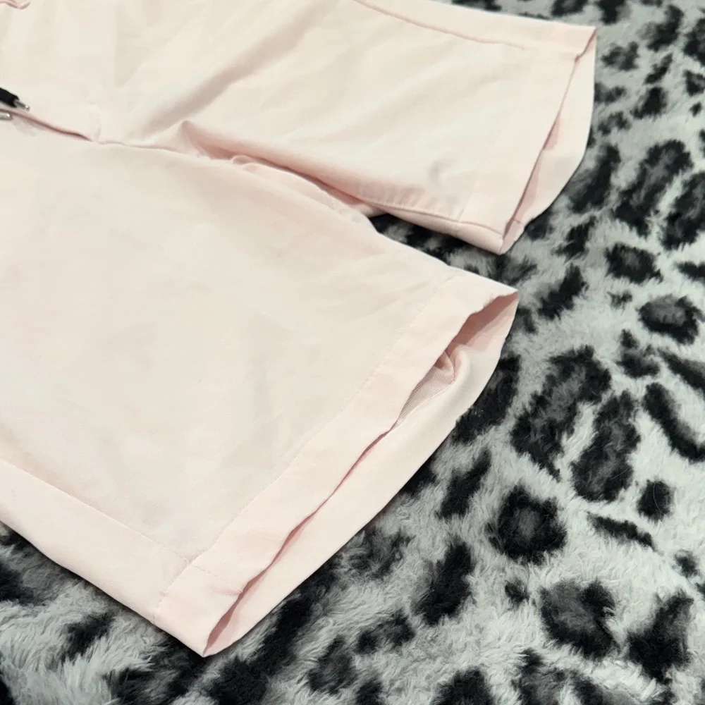 all in motion Light Pink Athletic Shorts with Black Drawstring - Picture 4 of 5